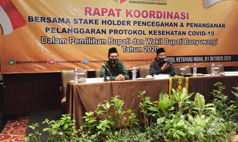 Bawaslu Banyuwangi Pastikan Semua Stakeholder Dukung Pilkada 9 Desember 2020.