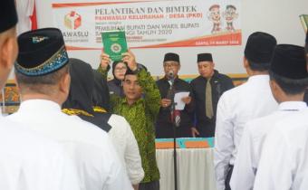 217 Panwaslu Kelurahan / Desa di Banyuwangi dilantik Hari Ini