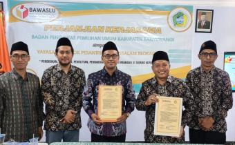 Bawaslu Banyuwangi Jalin kerjasama dengan Yayasan Pondok Pesantren Darussalam Blokagung Banyuwangi