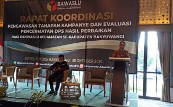 Maksimalkan Pengawasan DPS Hasil Perbaikan & Kampanye, Bawaslu Banyuwangi Solidkan Jajaran Bawah