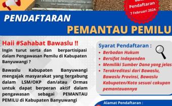 PENDAFTARAN PEMANTAU PEMILU