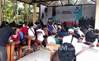 Refreshing, Bawaslu Banyuwangi Gelar Gathering Pengawasan Pemilu 2019